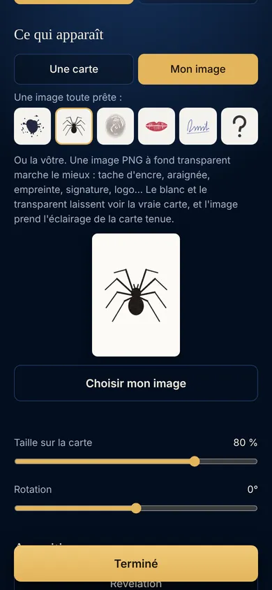 Ce qui apparaît : les images toutes prêtes